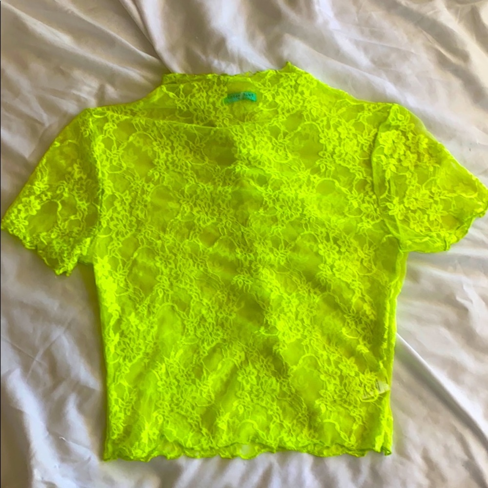 Lace neon top
